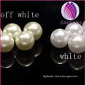 high quality stong gloss bright white 3-10mm half hole imitation pearl acrylic pearls